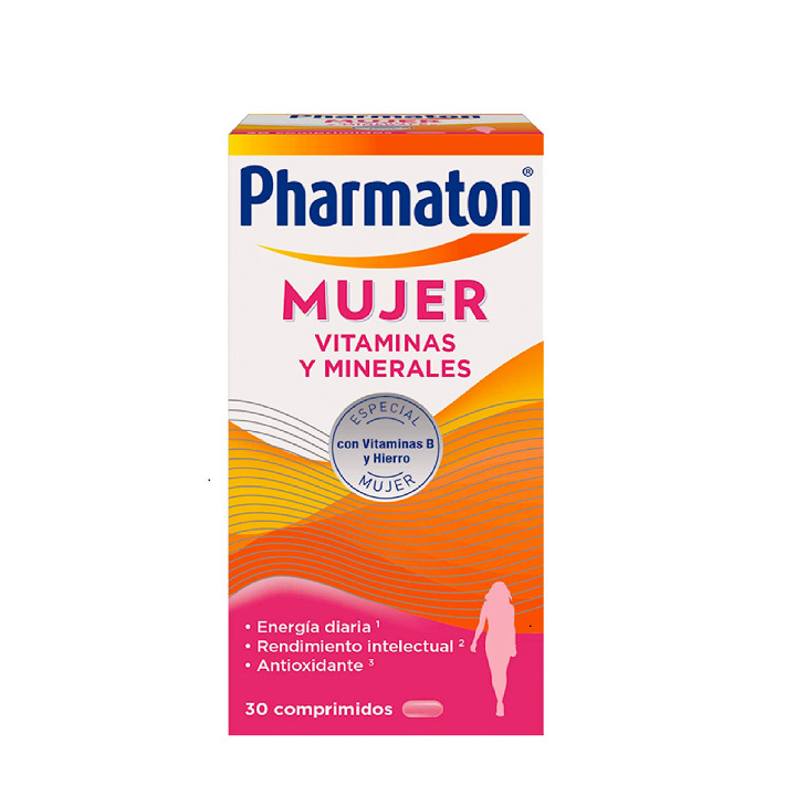 Pharmaton Mujer 30 Comprimidos | Vitaminas Y Minerales | Farmacia Jiménez