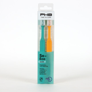 PHB Time To Care So-Eco Cepillo Suave Pack Duplo