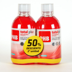 PHB Total Plus Enjuague Bucal Antiséptico PACK Duplo 500 ml