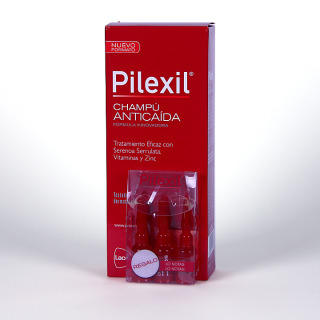 Pilexil Champú anticaída 500ml + 3 ampollas anticaída de regalo