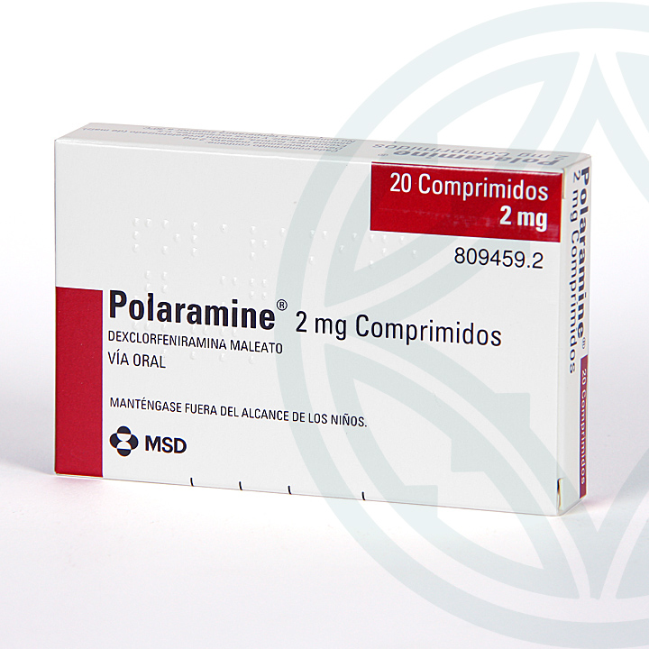Polaramine 2 mg 20 comprimidos | Antihistamínico | Farmacia Jiménez