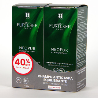 Rene Furterer Neopur Champú Caspa Grasa PACK Duplo 40% segunda unidad
