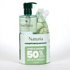 Rene Furterer PACK Naturia Champú 400 ml con Eco Recarga 400 ml al 50%