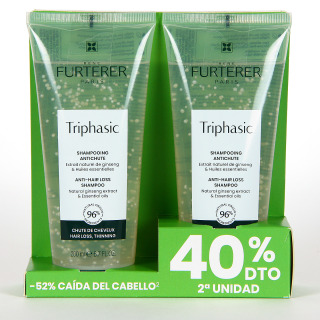 Rene Furterer Triphasic Champú 200 ml Pack Duplo 40% segunda unidad