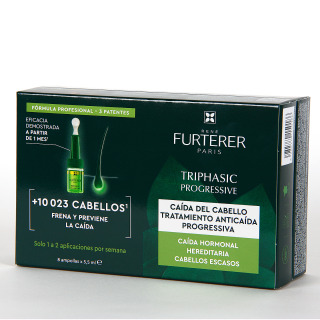Rene Furterer Triphasic Progressive Tratamiento Anticaída Ampollas 8 x 5,5 ml