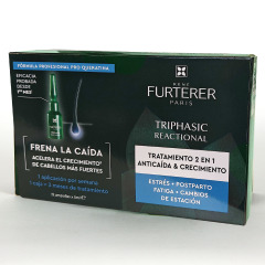 Rene Furterer Triphasic Tratamiento Anticaída Reaccional 12 ampollas