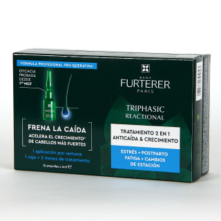 Rene Furterer Triphasic Tratamiento Anticaída Reaccional 12 ampollas