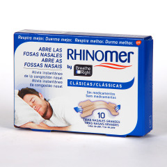 Rhinomer Breathe Right Tiras Nasales T Grande 10 unidades