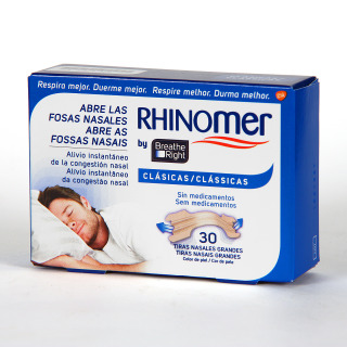 Rhinomer Breathe Right Tiras Nasales T Grande 30 unidades