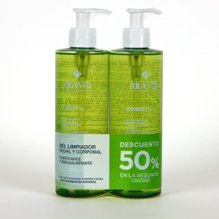 Rilastil Acnestil Gel Limpiador Purificante PACK Duplo 50% Segunda Unidad