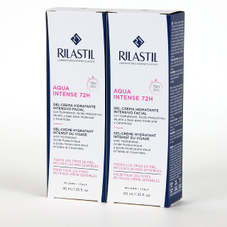 Rilastil Aqua Intense 72H Gel crema 40ml PACK Duplo