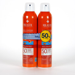 Rilastil Sun System Baby Spray Transparente SPF50+ 200 ml Pack Duplo
