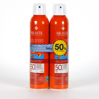 Rilastil Sun System Baby Spray Transparente SPF50+ 200 ml Pack Duplo