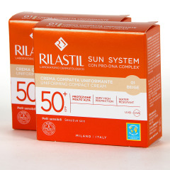 Rilastil Sun System Compacto Beige SPF 50 PACK Duplo 20% Descuento