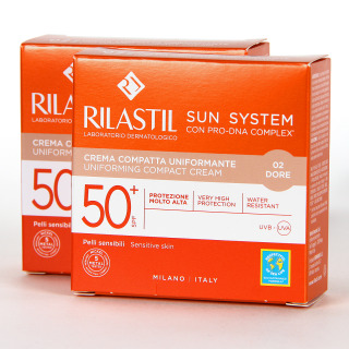 Rilastil Sun System Compacto Dore SPF 50 PACK Duplo 20% Descuento