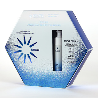 Rilastil PACK Triple Ferulic Serum Bi-Gel 30ml con Cuadri GF 10 Ampollas de Regalo