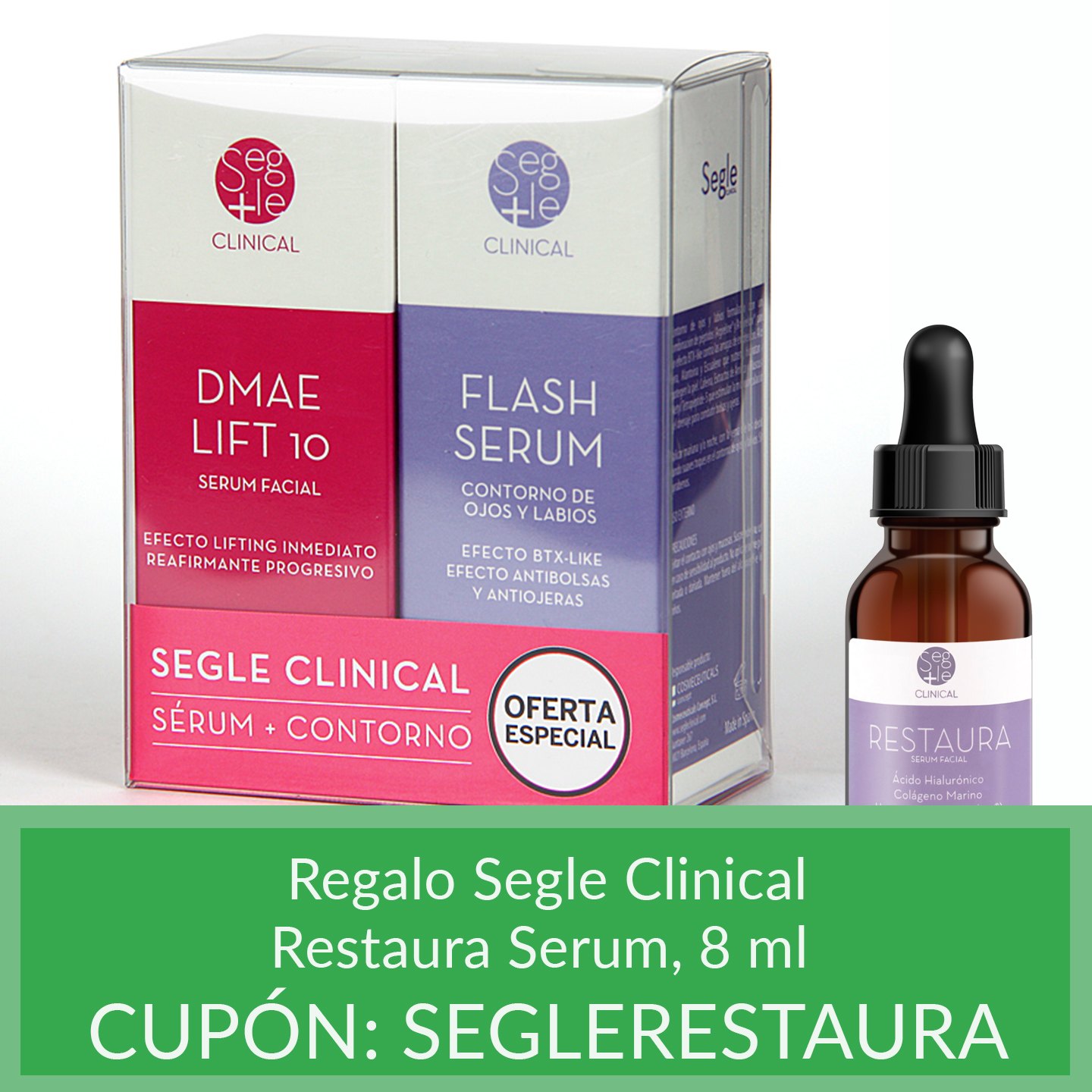 Segle Clinical Dmae lift 10 Serum + Flash Serum Contorno Pack