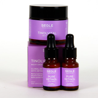 SEGLE Tinolvital Crema Facial 50 ml REGALO Pure Retinol Serum 2x10 ml