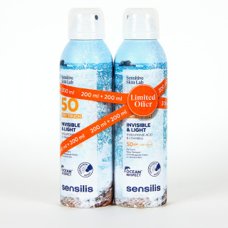 Sensilis Solar PACK Duplo Spray Corporal Invisible & Light SPF 50+ 200ml