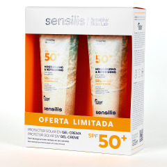 Sensilis PACK Duplo Solar Gel Crema SPF 50+ 250 ml + 250 ml