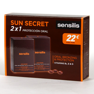 Sensilis Sun Secret Protección Oral Pack Duplo 2x30 cápsulas