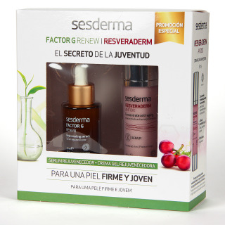 Sesderma Factor G Serum 30 ml + Resveraderm Antiox Crema Gel 50 ml Pack