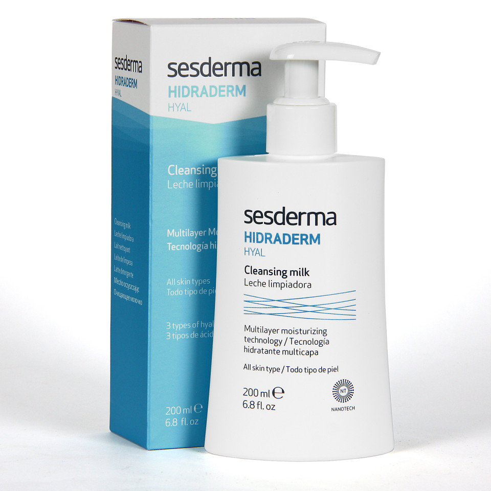Sesderma Hidraderm Hyal Leche Limpiadora Facial 200 ml | Farmacia Jiménez