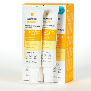 Sesderma PACK Duplo Repaskin Fluido Invisible SPF50+ 50 ml 50% Descuento Segunda Unidad