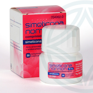 Simeticona Normon 40 mg 30 comprimidos