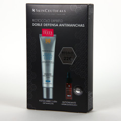 SkinCeuticals Advanced Brightening UV Defense SPF 50+ 40 ml PACK minitalla Phloretin serum de regalo