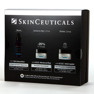 SkinCeuticals PACK Descuento HA Intensifier Serum y AGE Advanced Eye Regalo AGE Interrupter crema 15 ml