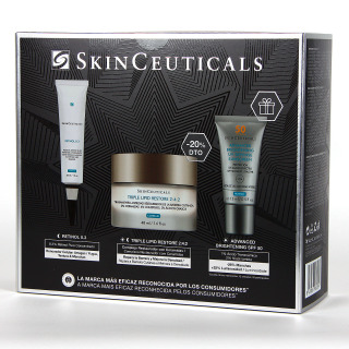 SkinCeuticals PACK Descuento Retinol 0.3 crema y Triple Lipid 2:4:2 crema con Advanced Brightening UV Defense 15 ml de Regalo