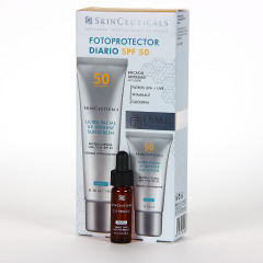 SkinCeuticals Ultra Facial UV Defense SPF 50 30 ml PACK Regalo envase de 15 ml y  C E Ferulic serum 4 ml