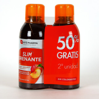 Slim Drenante PACK Duplo Botella 500 ml Melocotón 50% segunda unidad