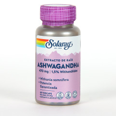 Solaray Ashwagandha 470mg 60 cápsulas