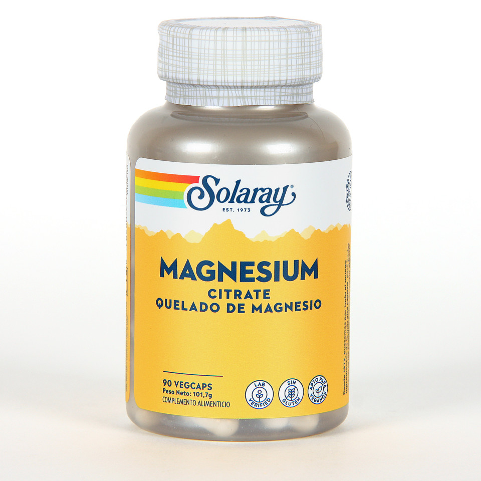 Solaray Citrato de Magnesio 90 cápsulas | Farmacia Jiménez