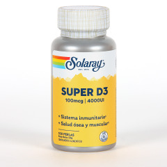 Solaray Super D3 4000 UI 100 perlas