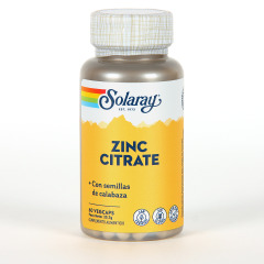 Solaray Zinc + Semilla calabaza 60 cápsulas