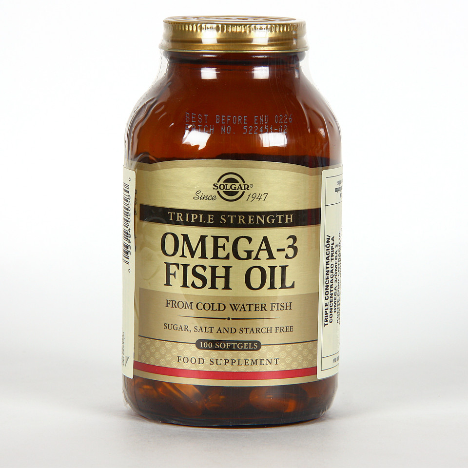 Solgar Omega-3 Triple Concentración 100 cápsulas | Farmacia Jiménez