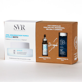 SVR Hyalu Biotic Gel 50 ml PACK Ampoule B3 10 ml y Essence Hydra 30 ml de Regalo