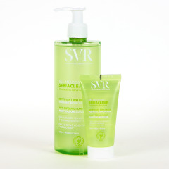 SVR Sebiaclear Gel Moussant 400 ml con Sebiaclear Creme Lavante 55 ml de Regalo