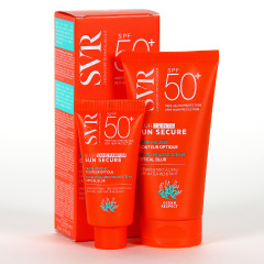 SVR Sun Secure Blur con color SPF50+ 50ml REGALO Minitalla Blur sin perfume 15ml