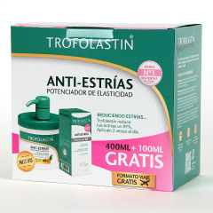 Trofolastin Antiestrías Crema 400 ml PACK REGALO Antiestrías 100 ml formato viaje
