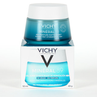 Vichy Mineral 89 Gel Sorbete Mate Boost Hidratación 48H 50ml