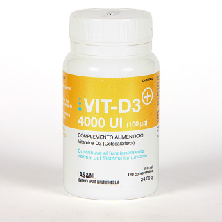 Vitamina D3 4000 UI AS&NL 120 comprimidos Adultos