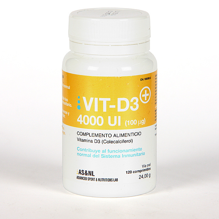 Vitamina D3 4000 UI AS&NL 120 comprimidos Farmacia Jiménez