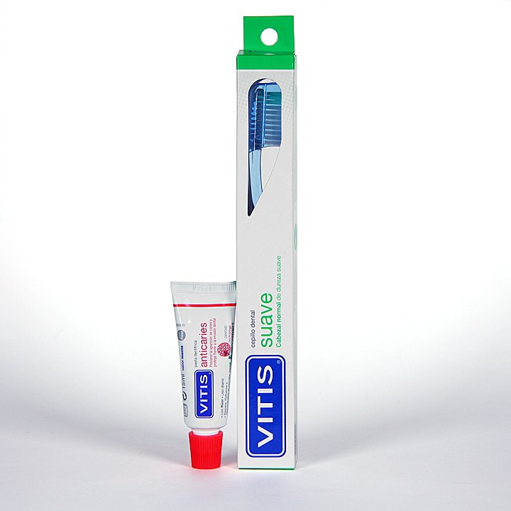 Cepillo Vitis. Cepillo dental suave con cabezal normal de dureza suave