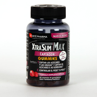Xtraslim MAX Captador 60 gummies Sabor Frambuesa
