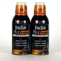 Xtraslim Max Pack Duplo Drenante 500 ml Grosella Negra 20% Descuento