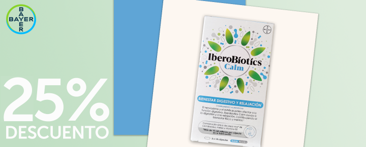 Promoción: Bayer | Iberobiotics Calm 25% de descuento